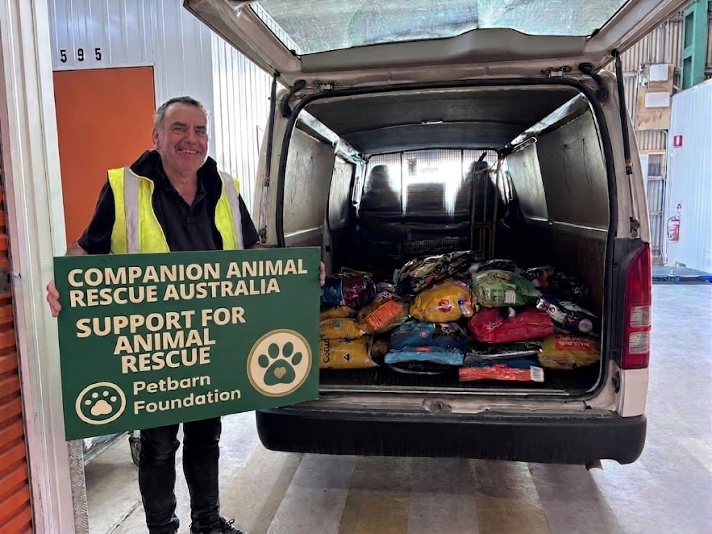 A rescued animal supported by donations
